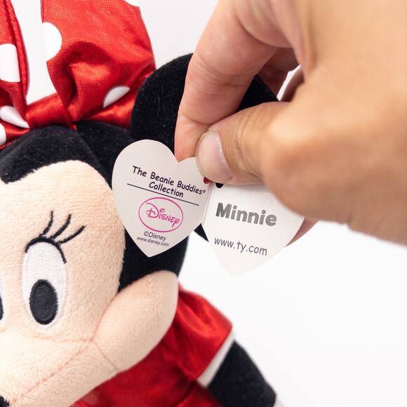 TY Sparkle Disney Classic Minnie Mouse Plush Stuffed 13" Doll Shimmer Toy w TAGS - Picture 7 of 9